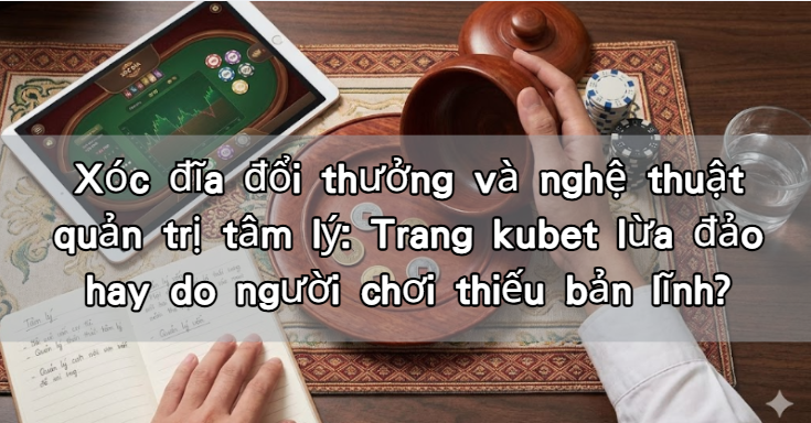 Xóc đĩa đổi thưởng và nghệ thuật quản trị tâm lý: Trang kubet lừa đảo hay do người chơi thiếu bản lĩnh?